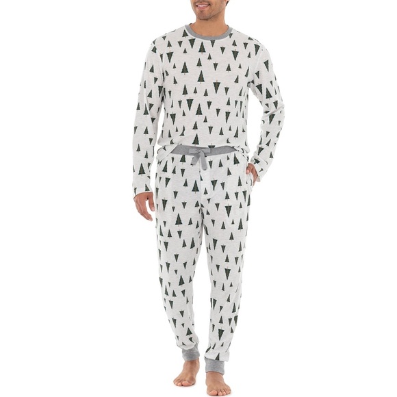 George Men's Holiday 🎄Thermal 2 Piece Pajama Set | Size L | Festive Waffle Knit - Picture 10 of 12